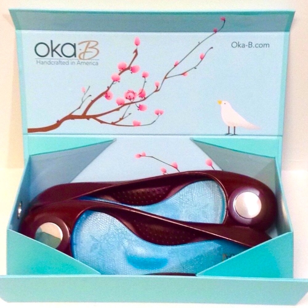 Oka-B Mary Ballet Flat in Port / Burgundy Sz 10 - Picture 5 of 8